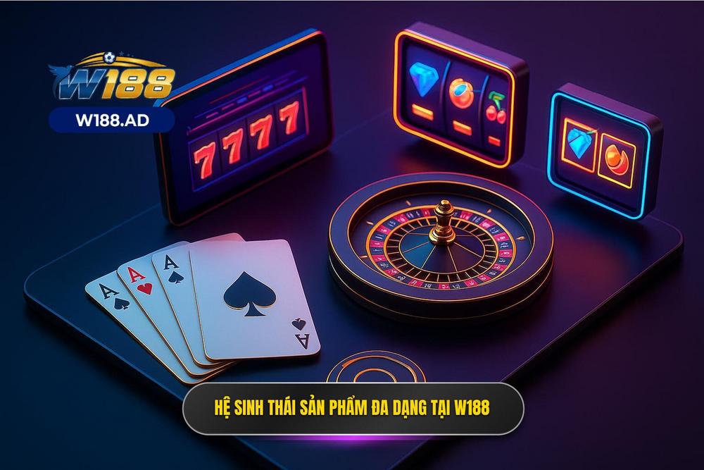 2.hệ Sinh Thái Sản Phẩm đa Dạng Tại W188 Casino (1)
